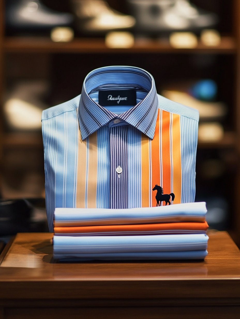Camisa de lujo ejecutivo de manga larga para hombre
