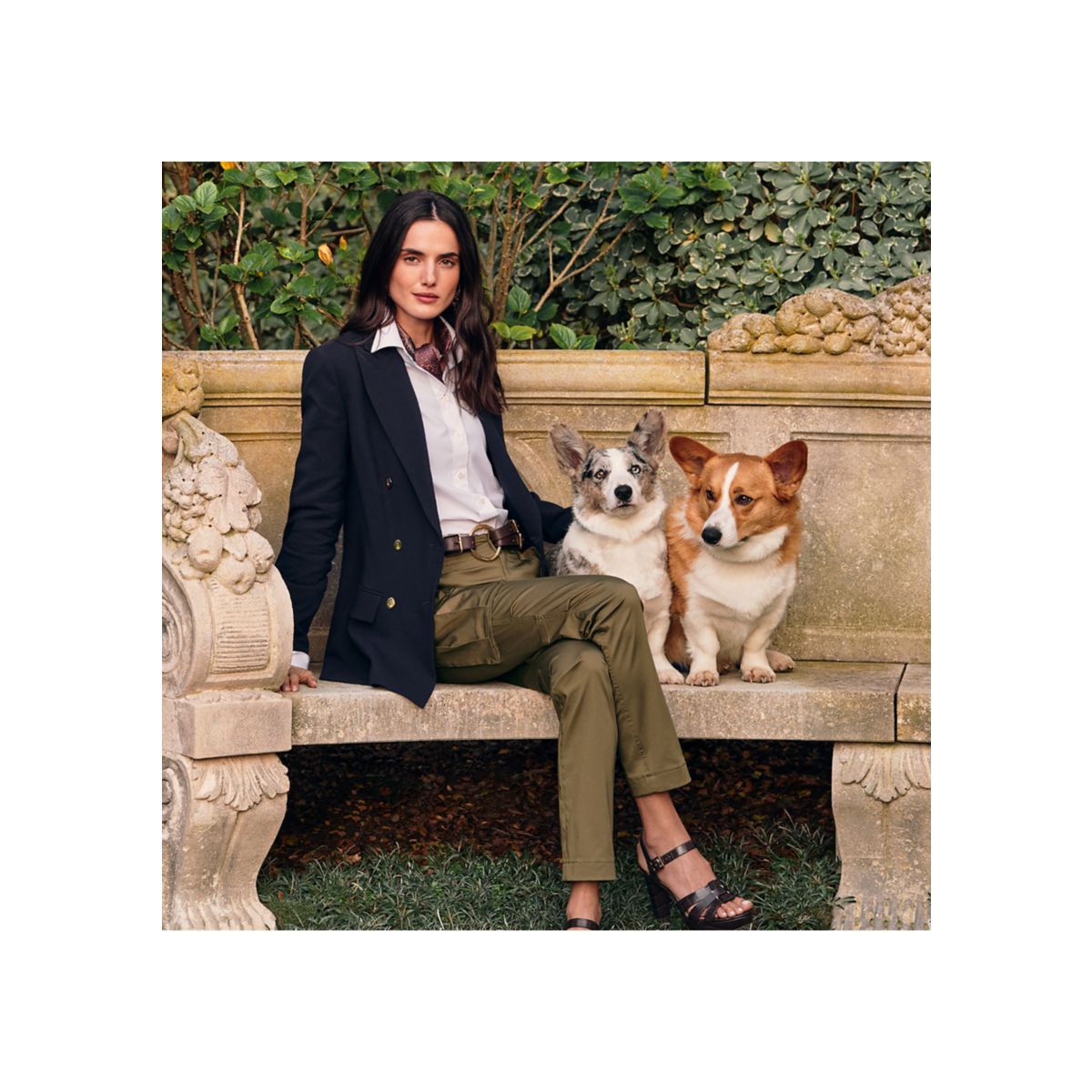 Double-Breasted Wool Crepe Blazer - 7