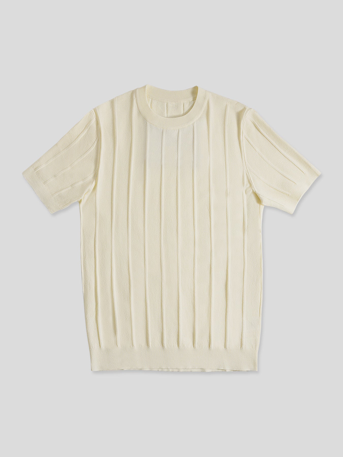 Camiseta Gentletejido transpirable a rayas de manga corta tejidoted