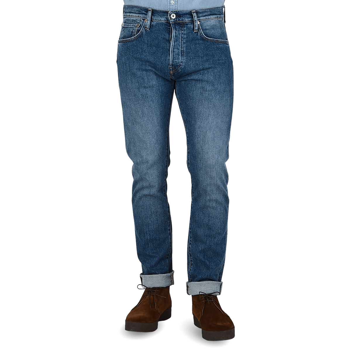 Mid Blue Organic Candiani de algodón M7 Jeans