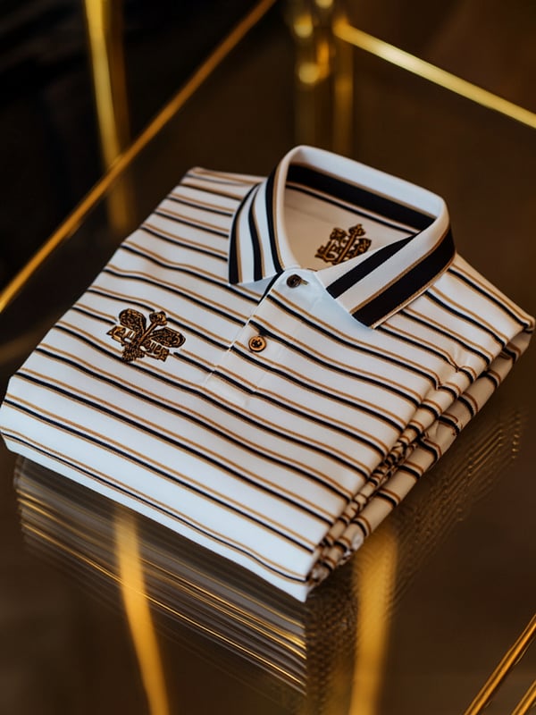 Camisa polo ejecutivo casual Button de manga corta para hombre