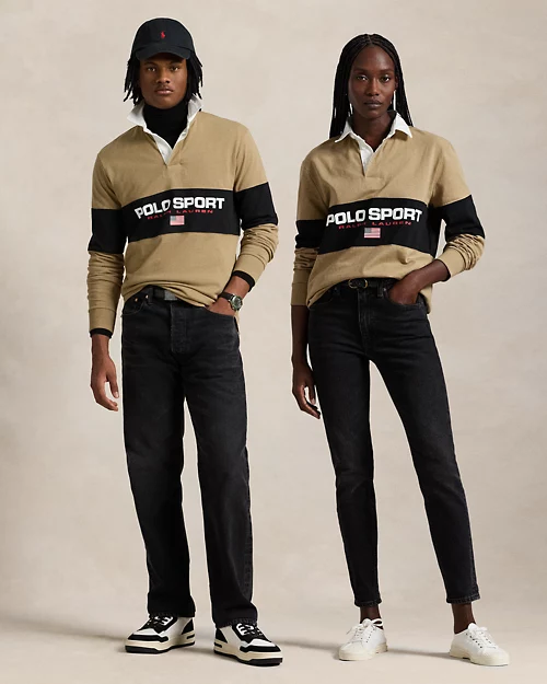 Camisa de rugby deportiva tipo polo de corte clásico para hombre