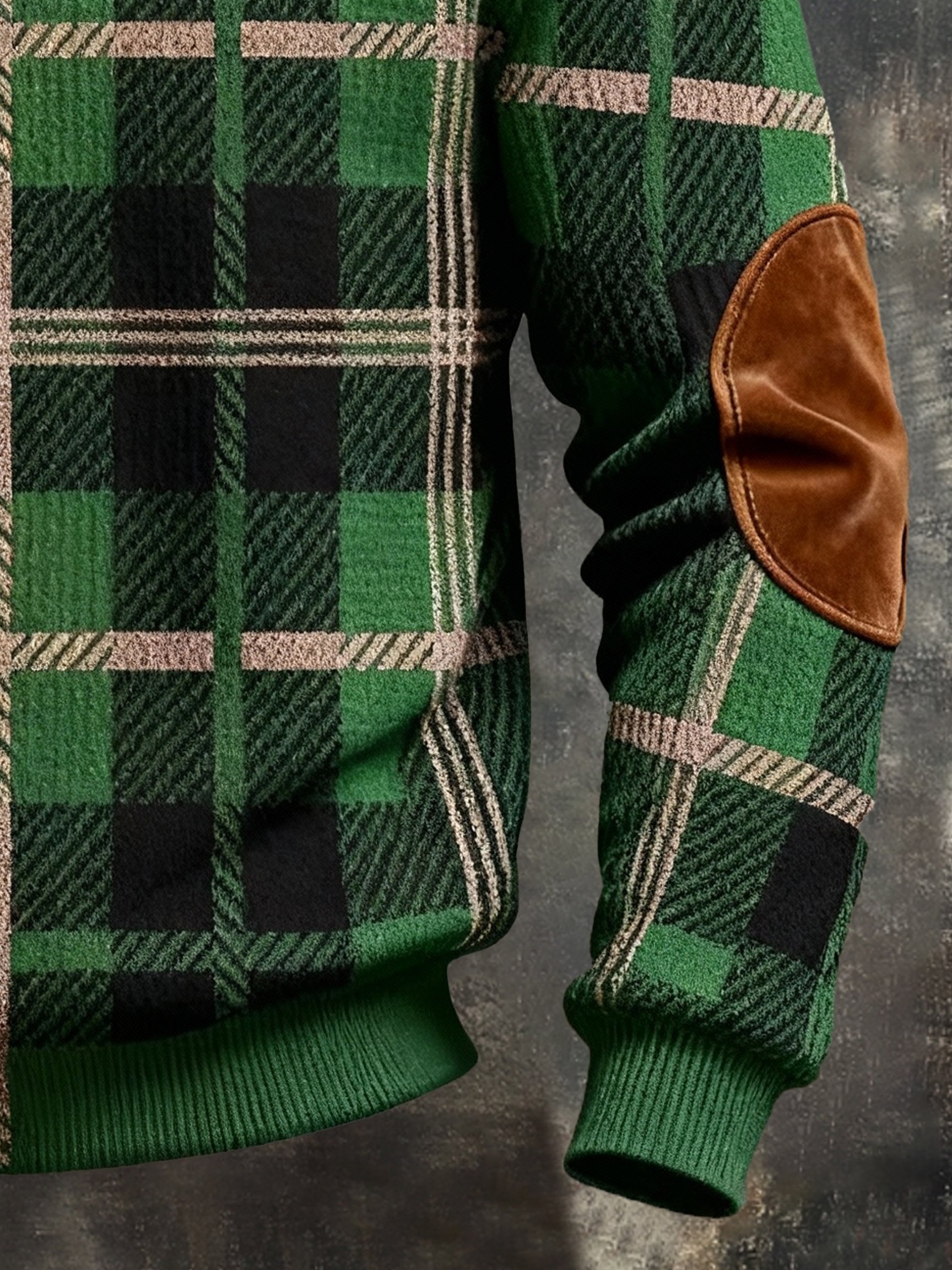 Sudadera retro en bloques de color estampado Color-Blocked con cierre para hombre