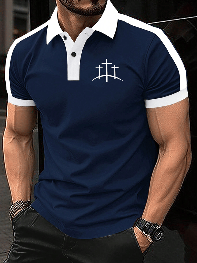 Camisa polo Faith estampado para hombre