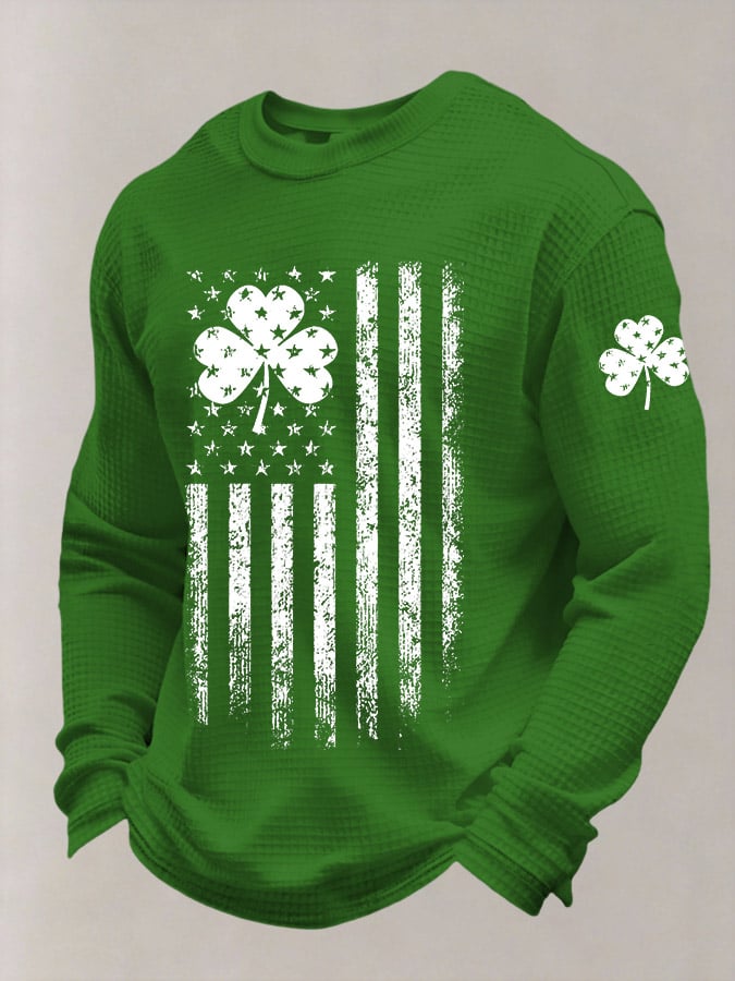 St. Patrick's Day estampado casual Top para hombre