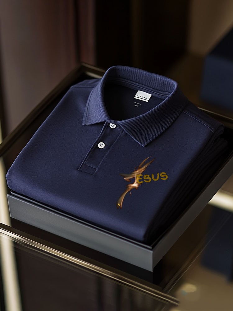 Camisa polo ejecutivo casual Button de manga corta para hombre