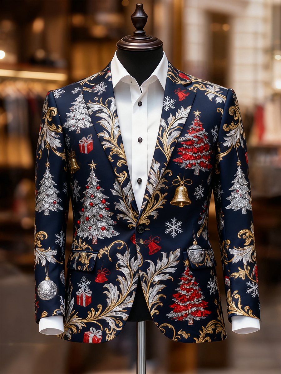 Ejecutivo casual Christmas Suit Outerwear para hombre