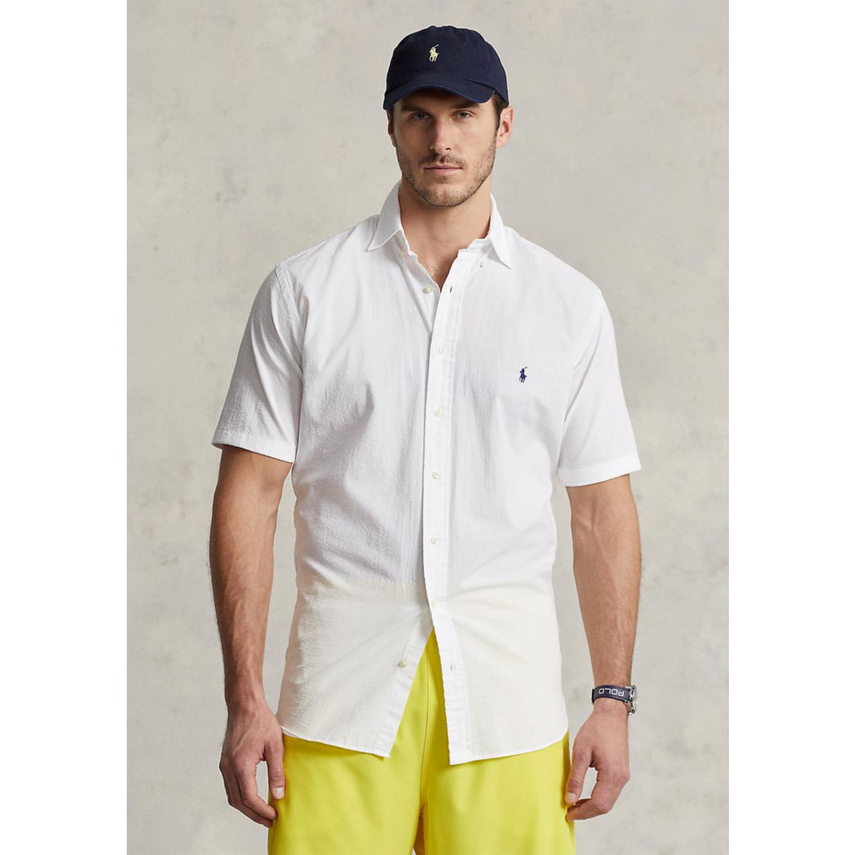 Big & Tall Seersucker Shirt - 1