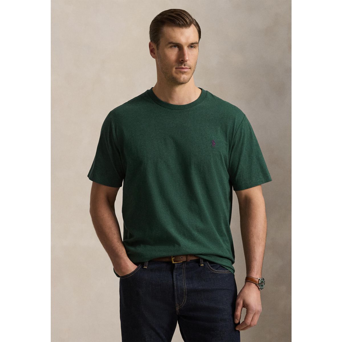 Big & Tall Jersey Crewneck T-Shirt - 1