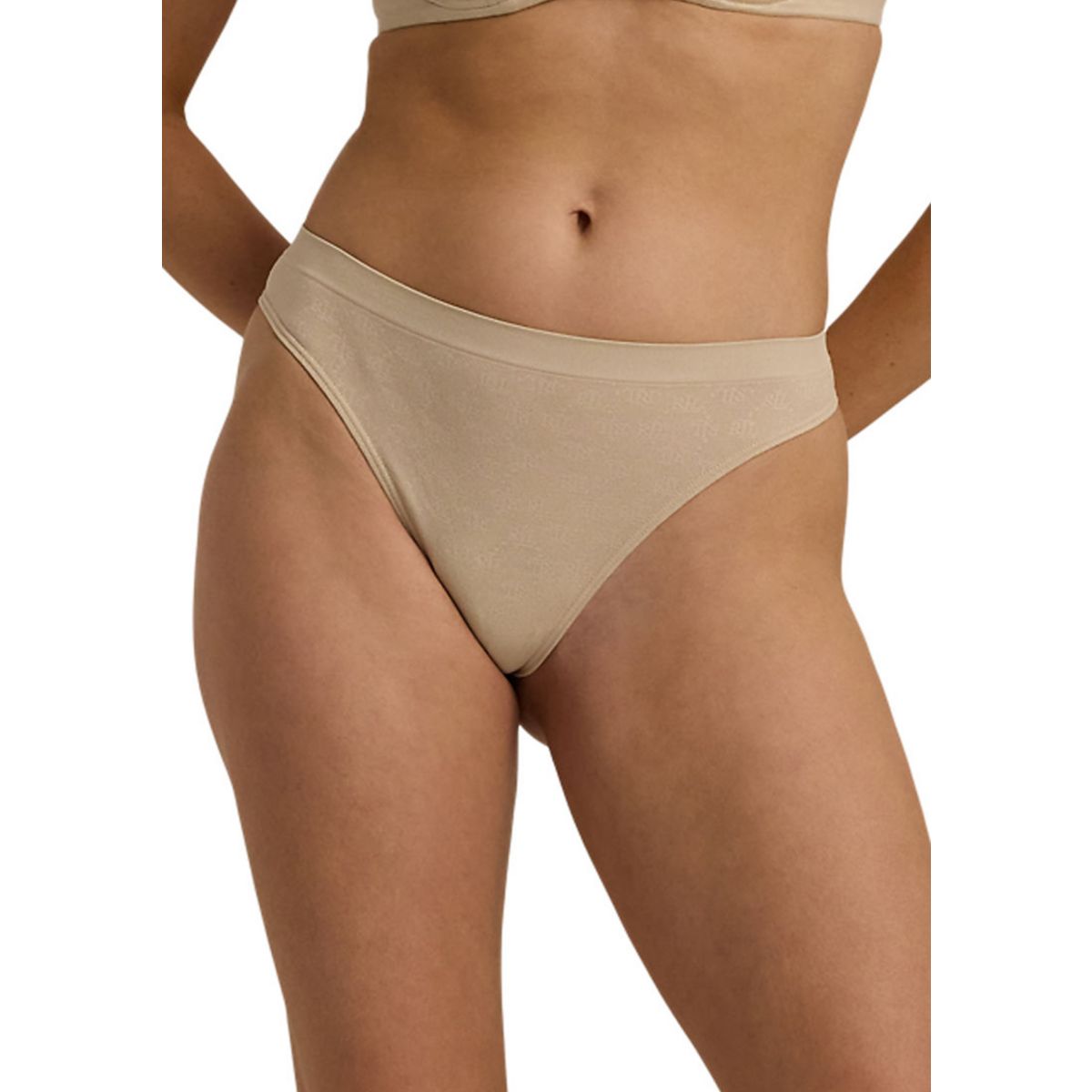 Monogram Mesh Jacquard Thong - 5