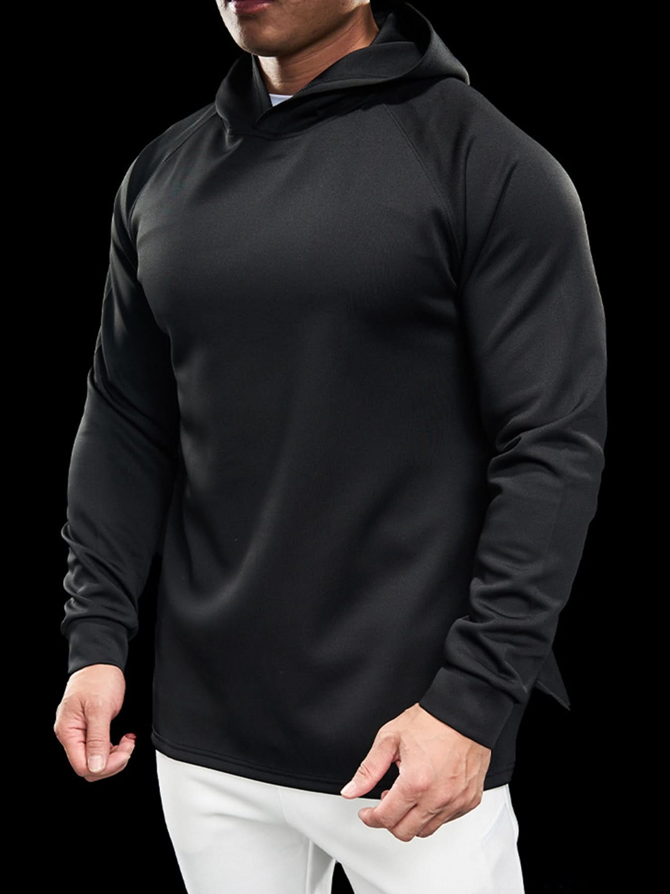 Sudadera Smoothblend Split Hem con gorrasucha