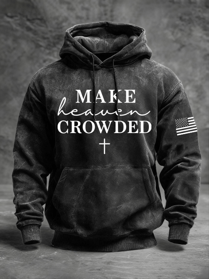 Sudadera Faith estampado de manga larga Hooded para hombre