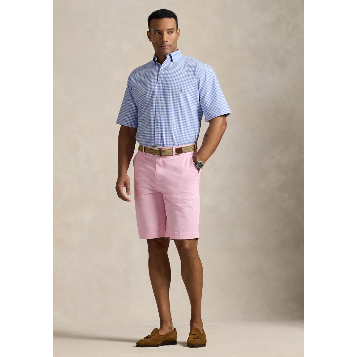 Big & Tall Plaid Oxford Shirt - 4