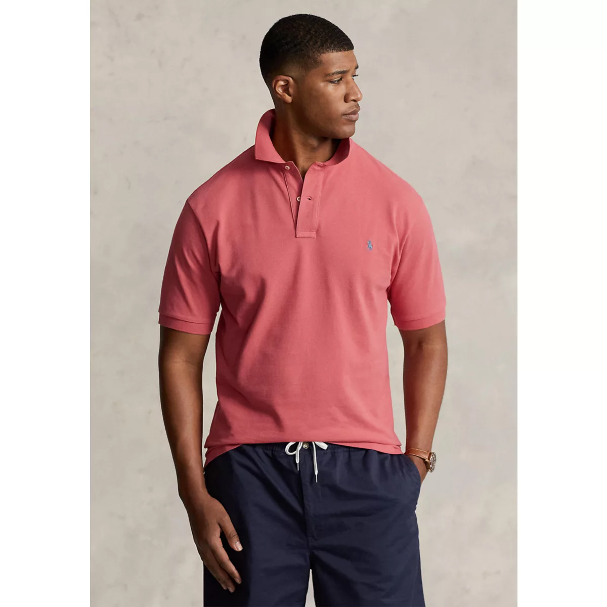 Big & Tall Classic Fit Mesh Polo Shirt - 2