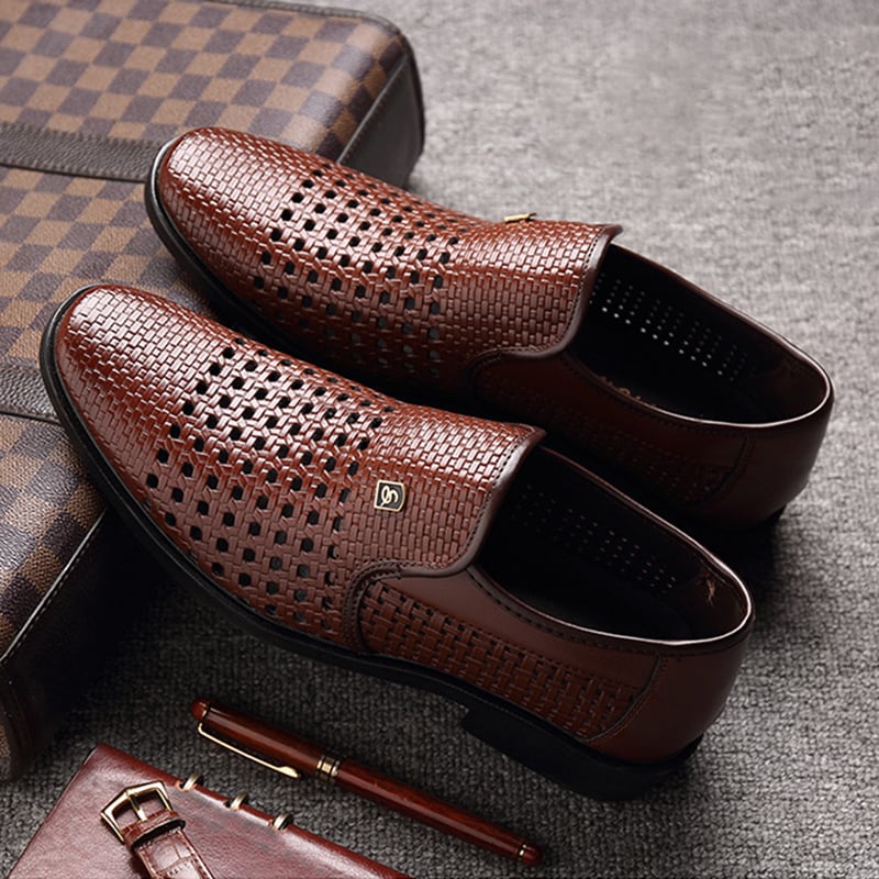 para hombre All-Match Breathable casual ejecutivo Formal Leather zapatos