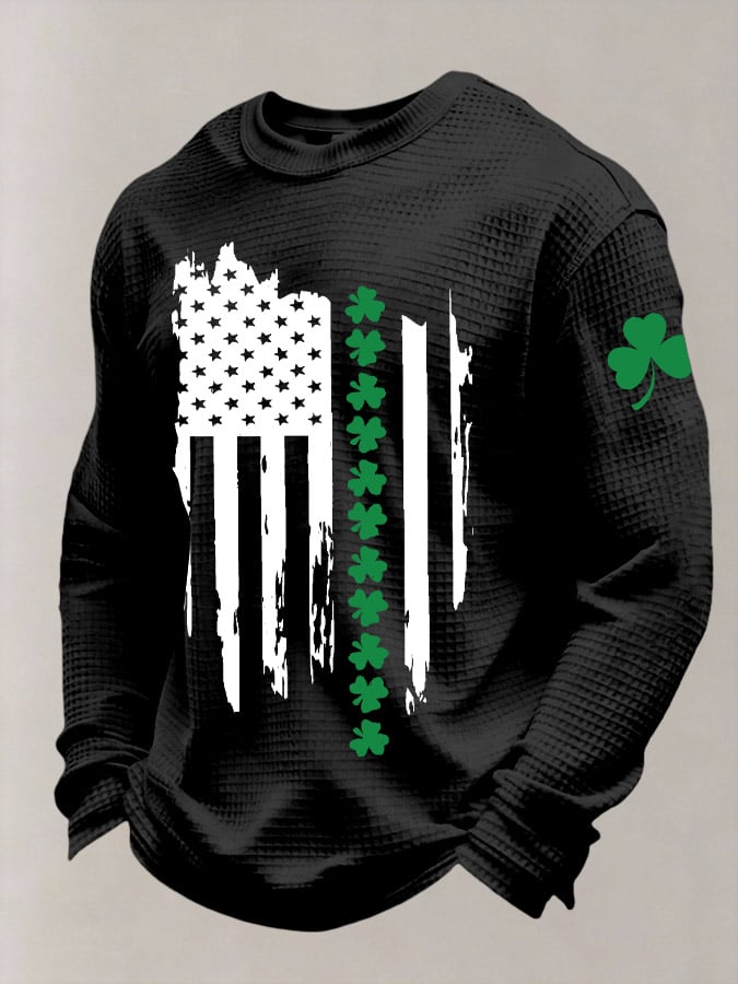 St. Patrick's Day estampado casual Top para hombre