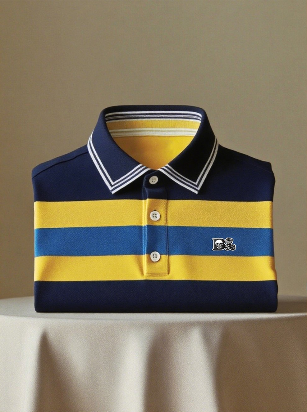 Camisa polo ejecutivo casual Button de manga corta para hombre