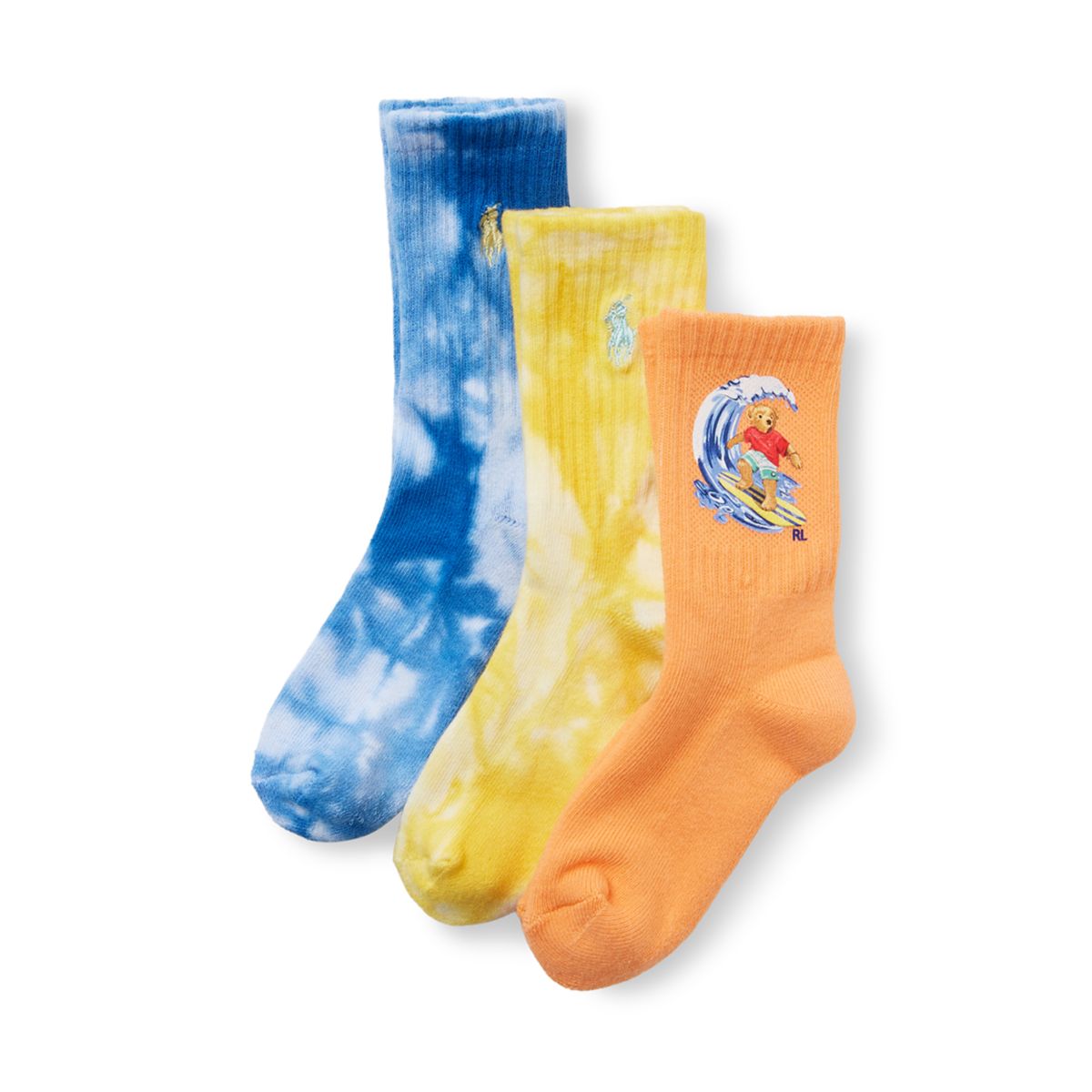 Boys Surfing Bar Active Socks- 3 Pack - 1
