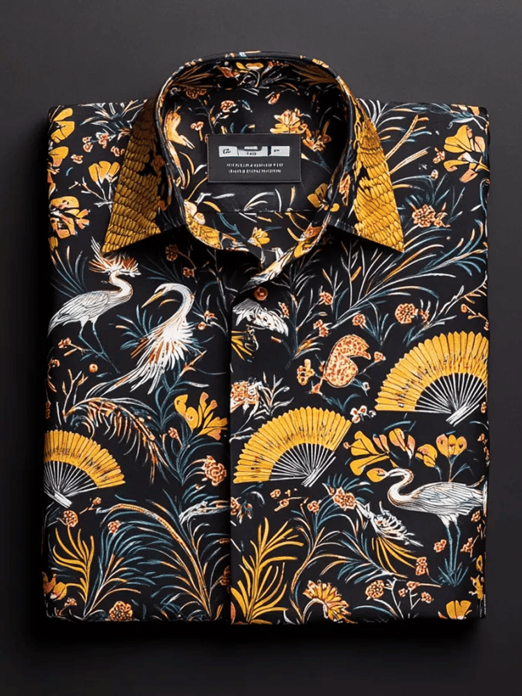 Camisa de lujo ejecutivo de manga larga para hombre