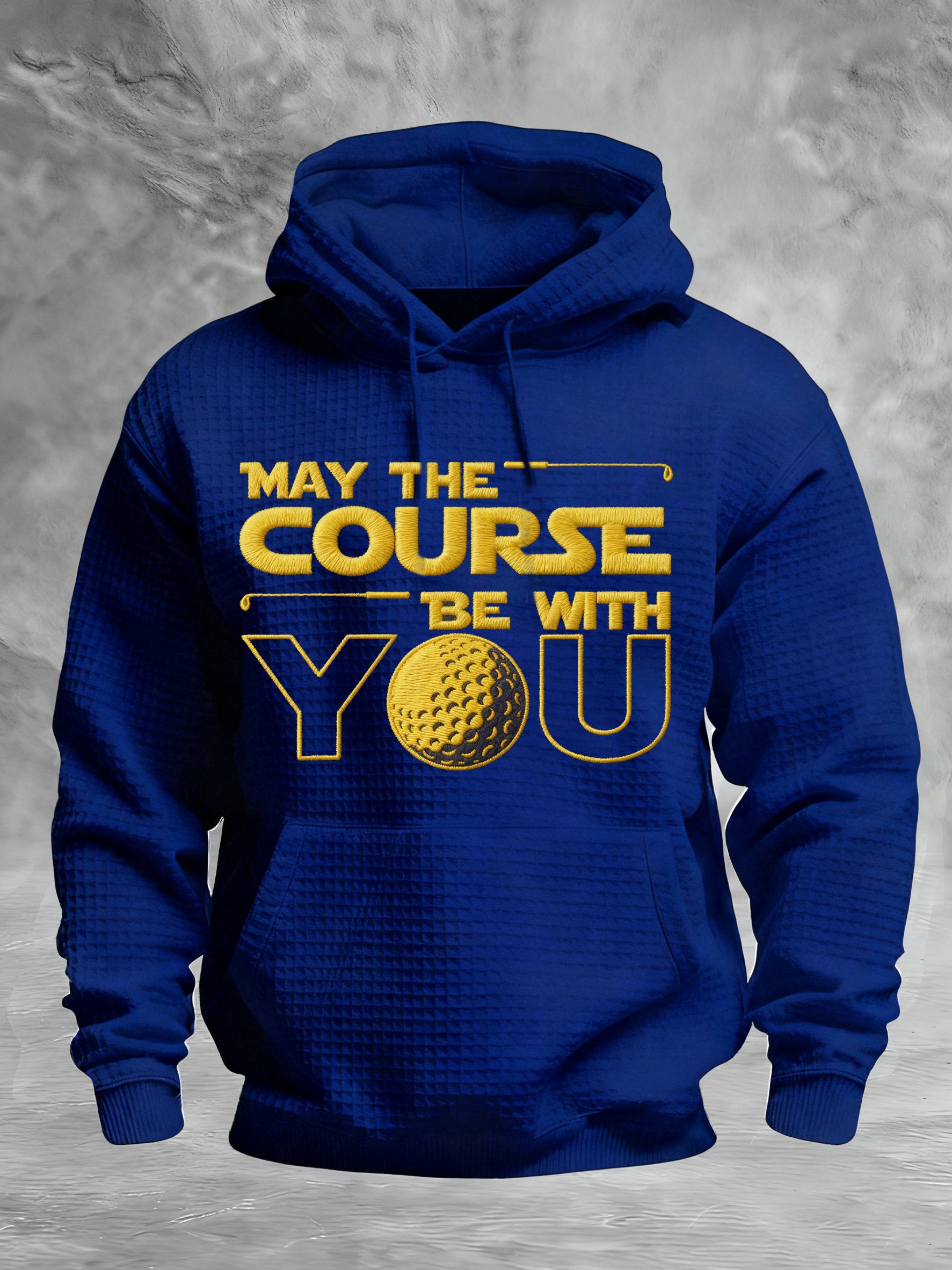 Winter Golf Enthusiast estampado Hooded Top para hombre