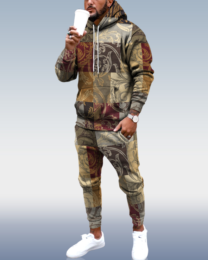 Sudadera con capucha Personalized estampado Set 005 para hombre