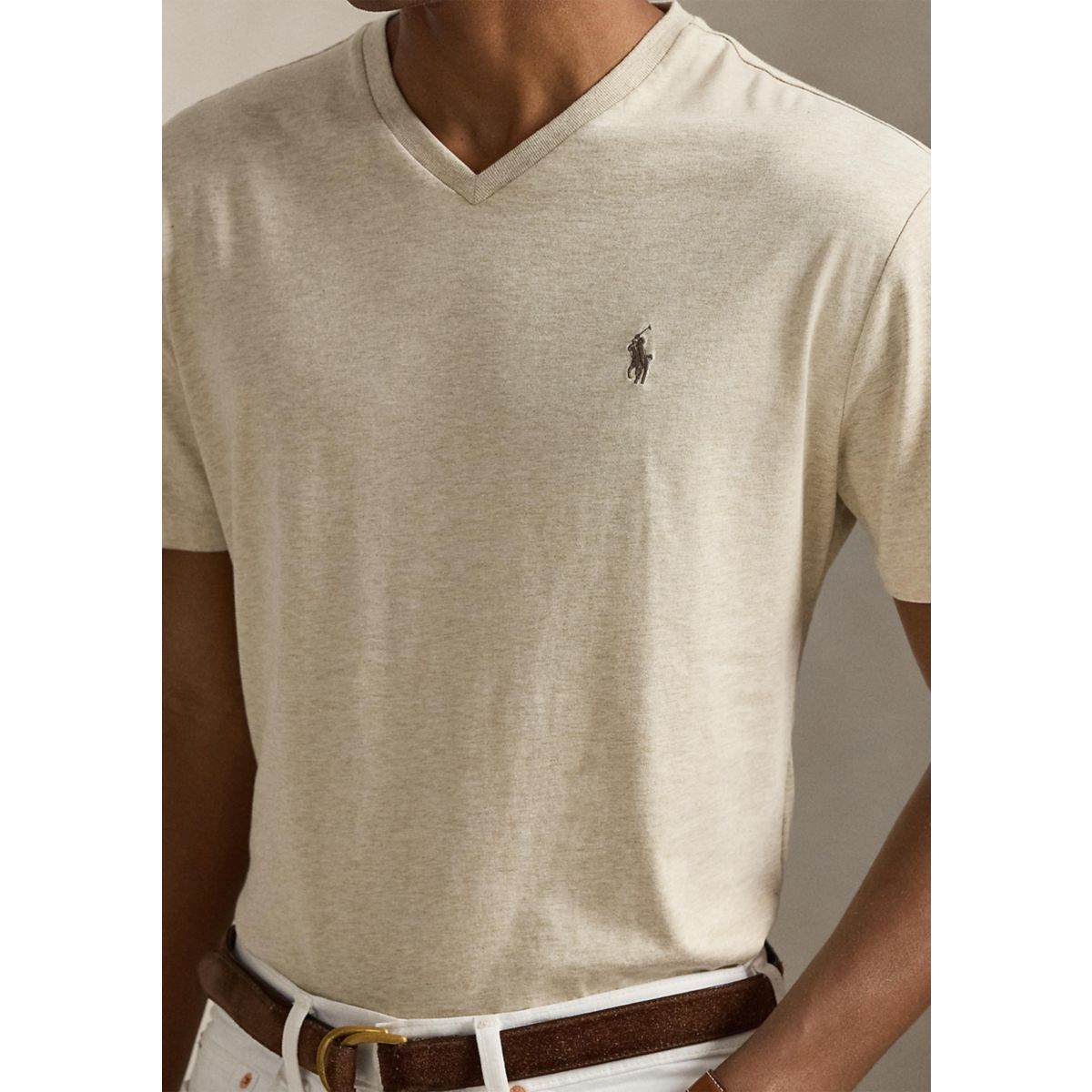 Classic Fit Jersey V-Neck T-Shirt - 3