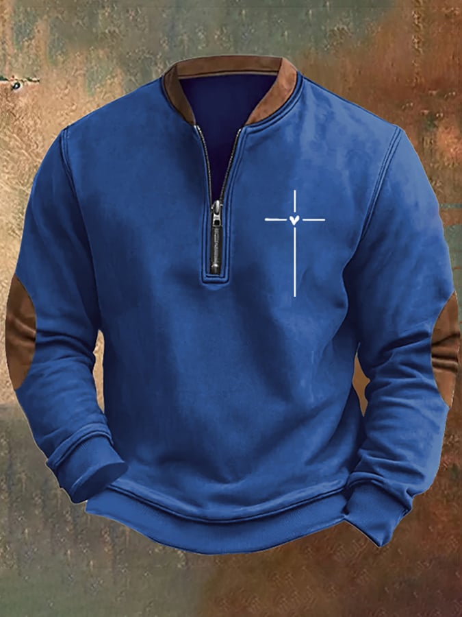 Sudadera Christian Cross Faith estampado para hombre