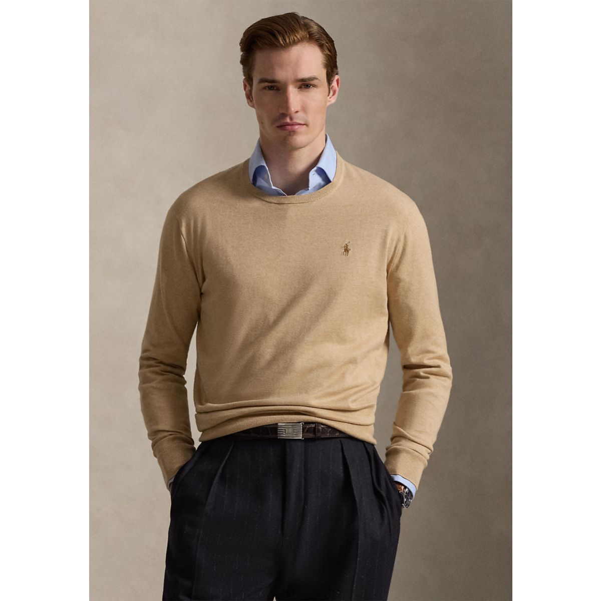 Men's Cotton Crewneck Sweater - 5