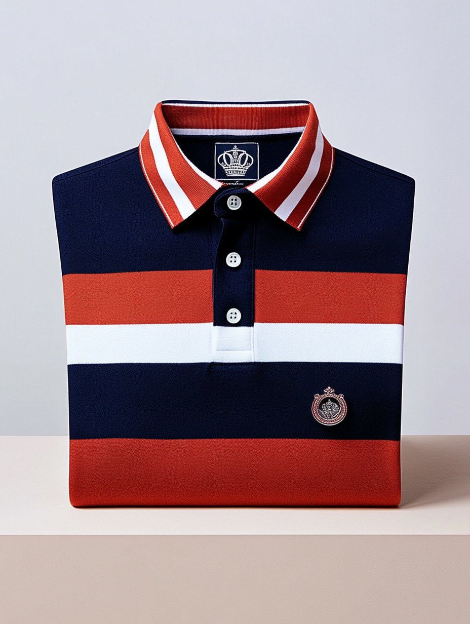 Camisa polo ejecutivo casual Artistic Button de manga corta para hombre