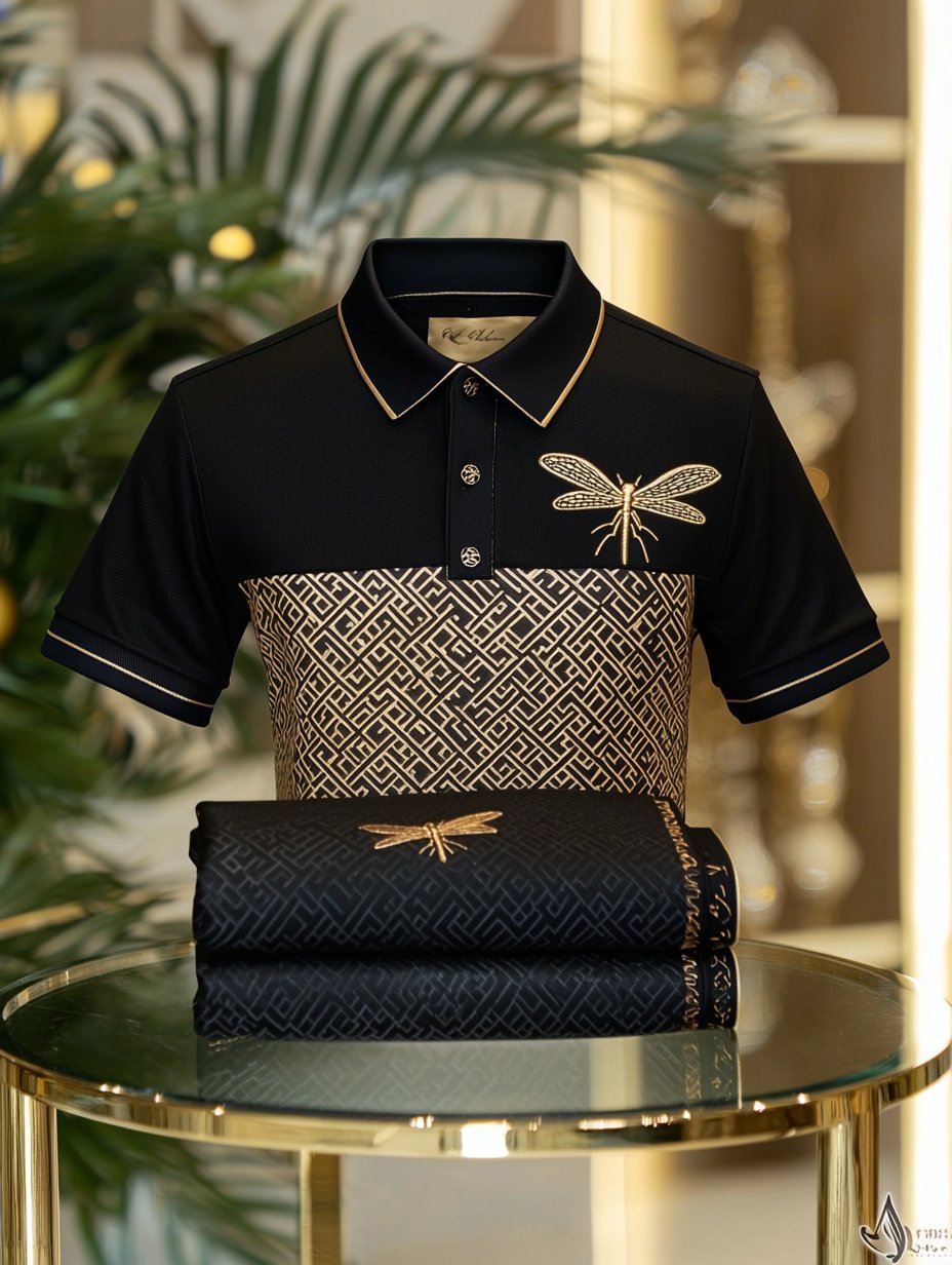 Camisa polo ejecutivo casual Button de manga corta para hombre