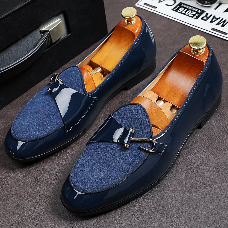 Zapatos de moda retro cuero para hombre