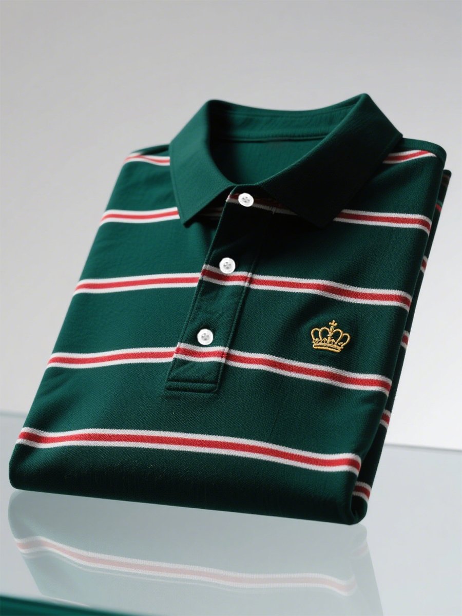 Camisa polo ejecutivo casual Button de manga corta para hombre