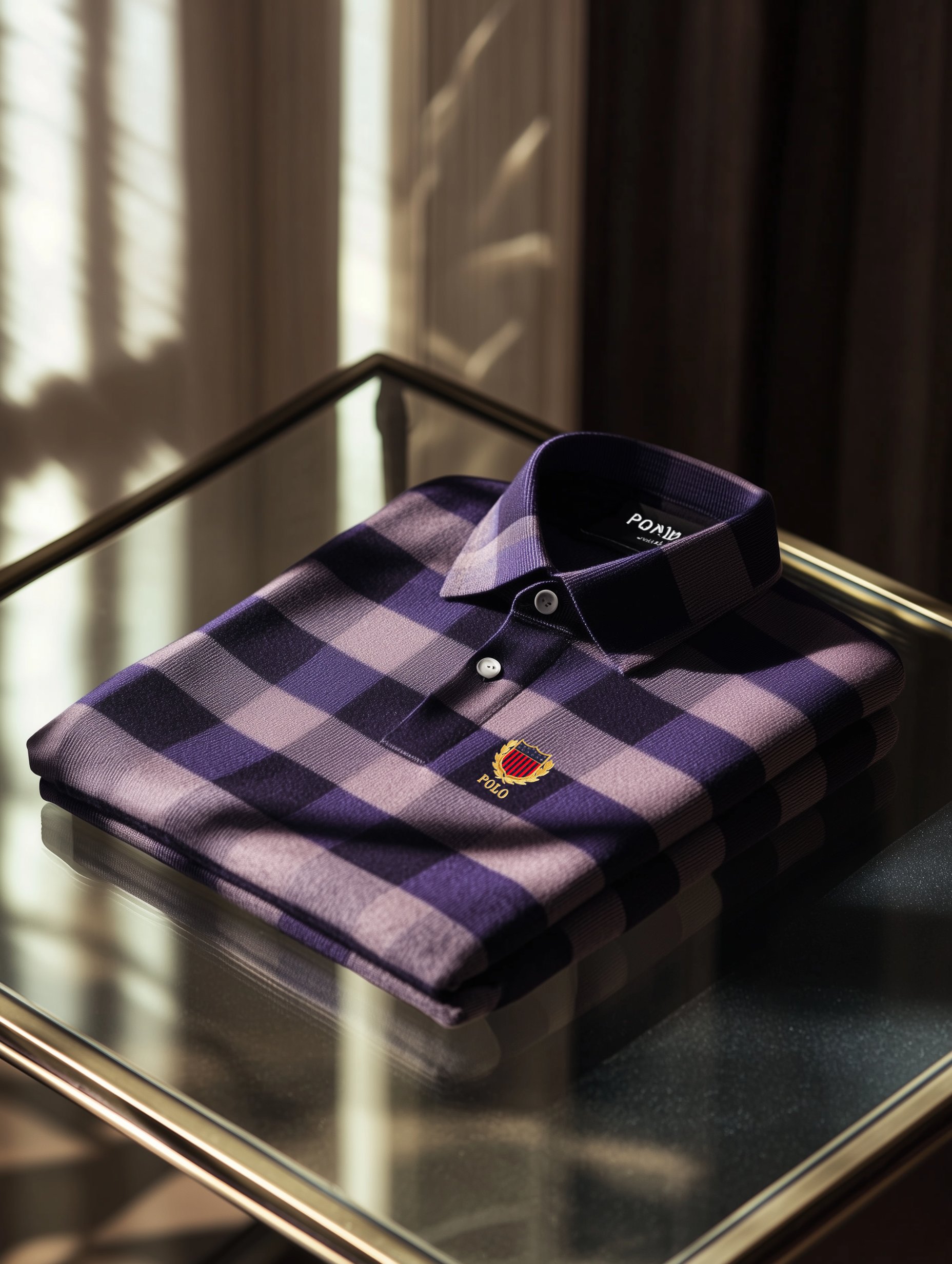 Camisa polo clásico ejecutivo Old Money Button de manga corta para hombre