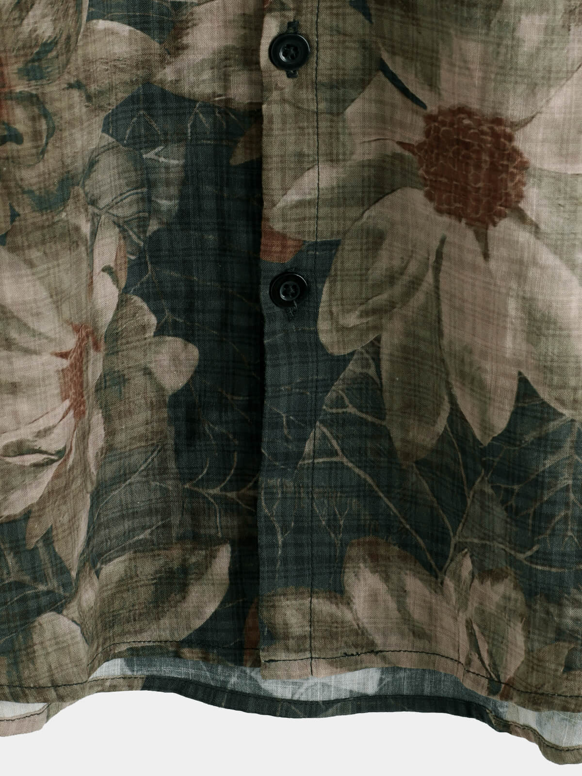 Camisa vintage floral casual Holiday de manga corta para hombre