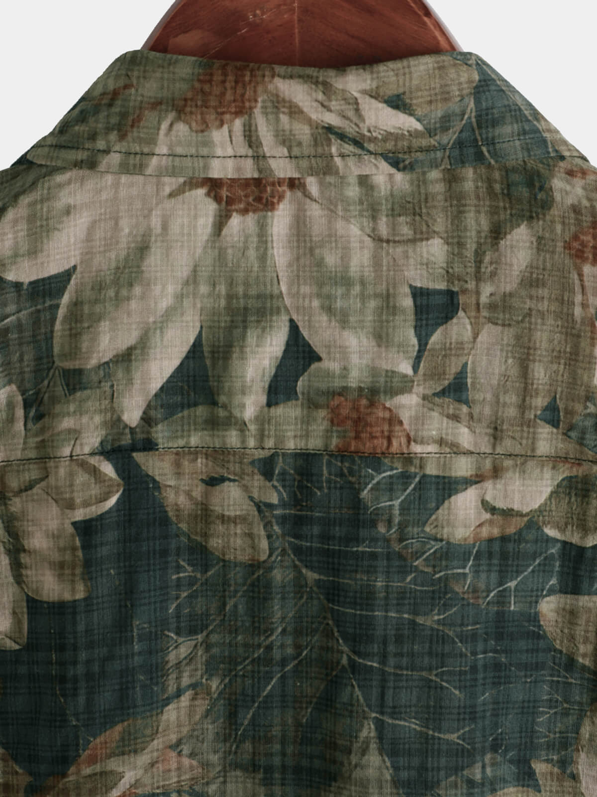Camisa vintage floral casual Holiday de manga corta para hombre