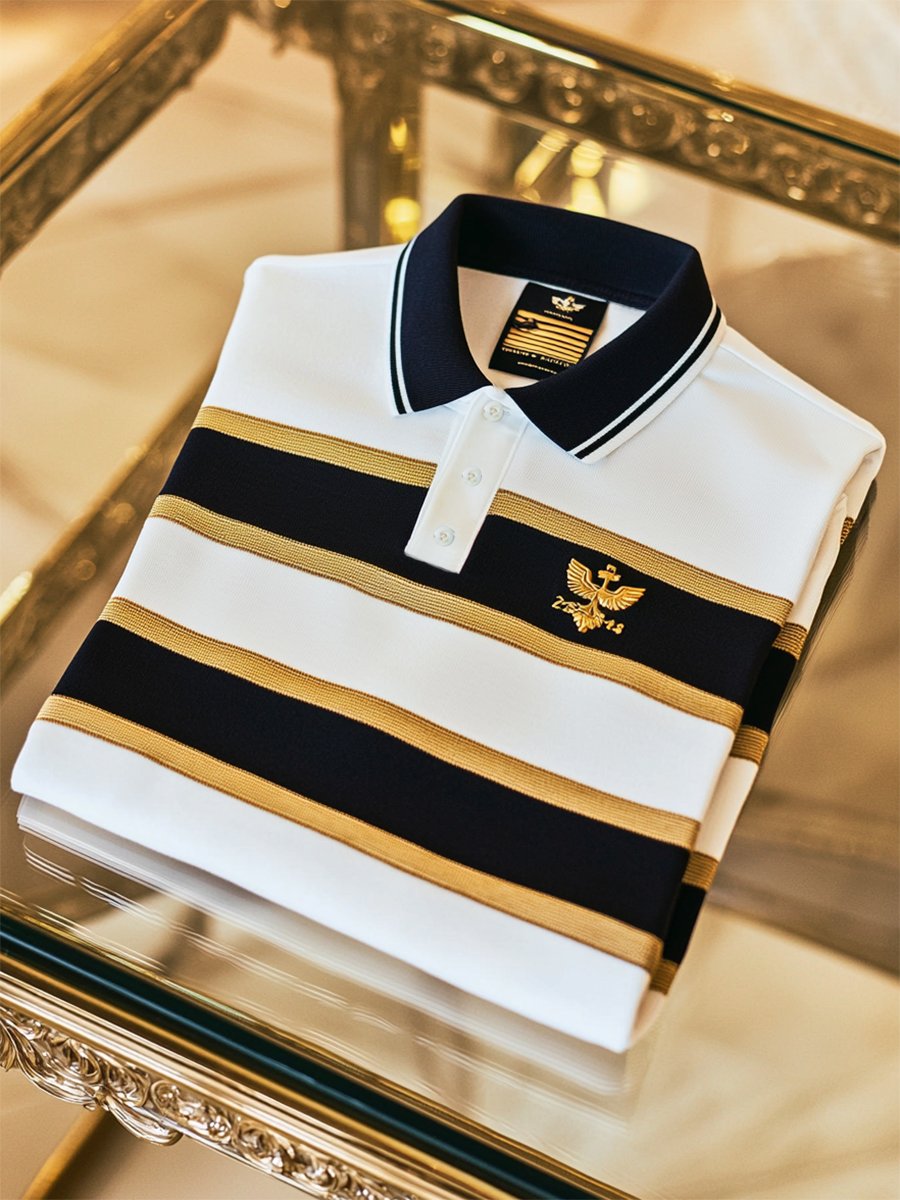 Camisa polo casual ejecutivo de manga larga para hombre