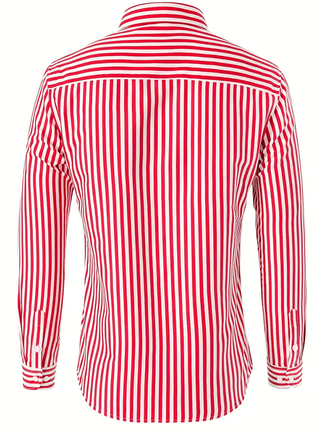 Camisa a rayas ejecutivo casual para hombre