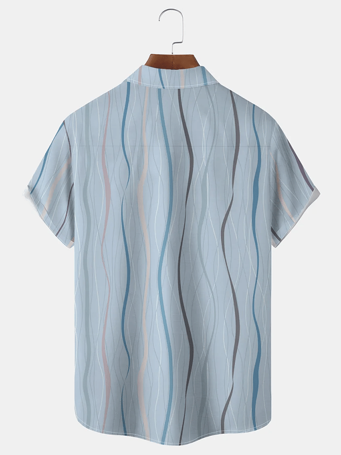 Camisa estampado Resort casual para hombre