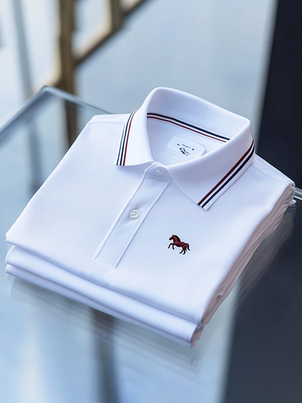 Camisa polo ejecutivo casual Button de manga corta para hombre