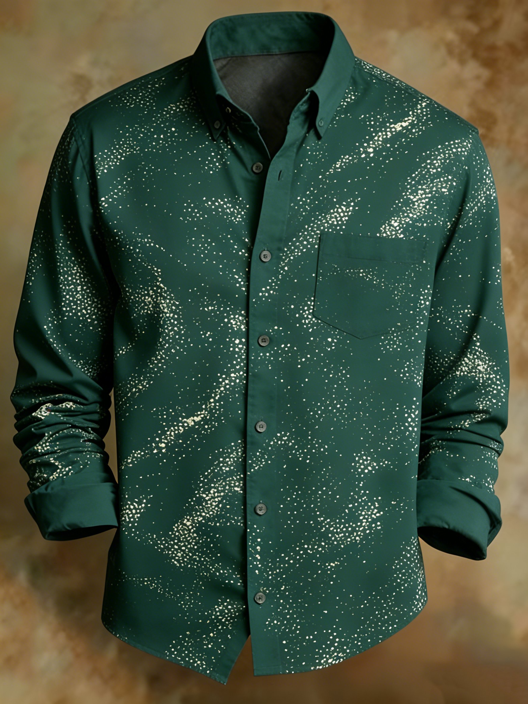 Retro geométrico diseño clásico Princamiseta para hombre