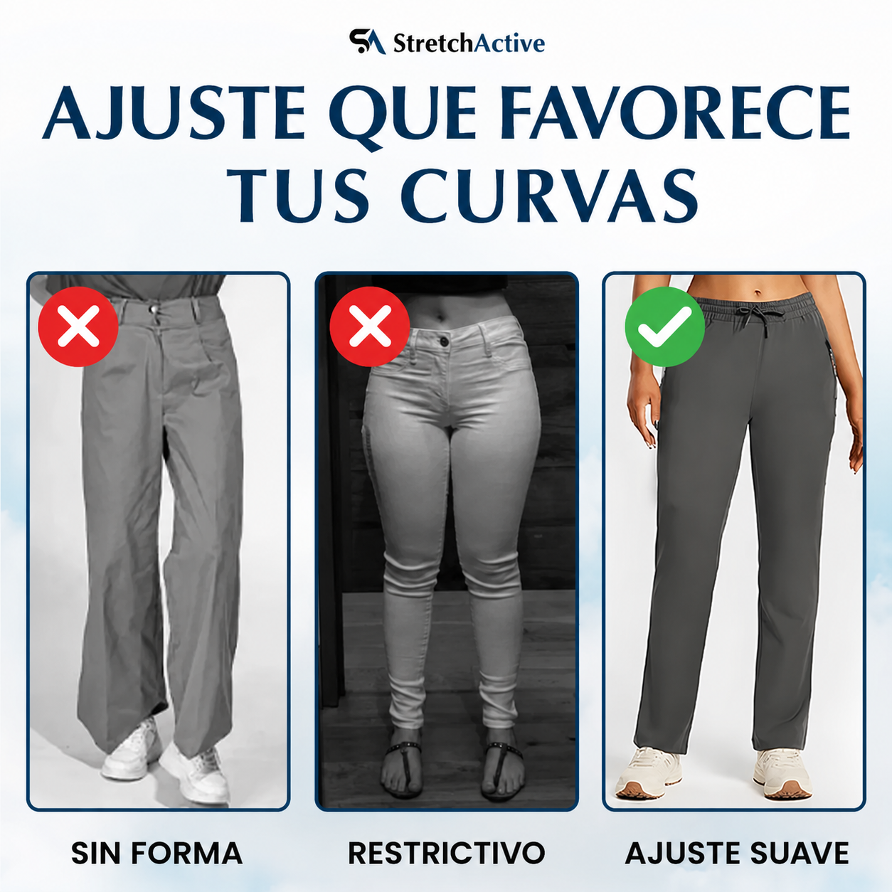 Pantalón casual ultraelástico de tacto fresco para mujer · vista 14
