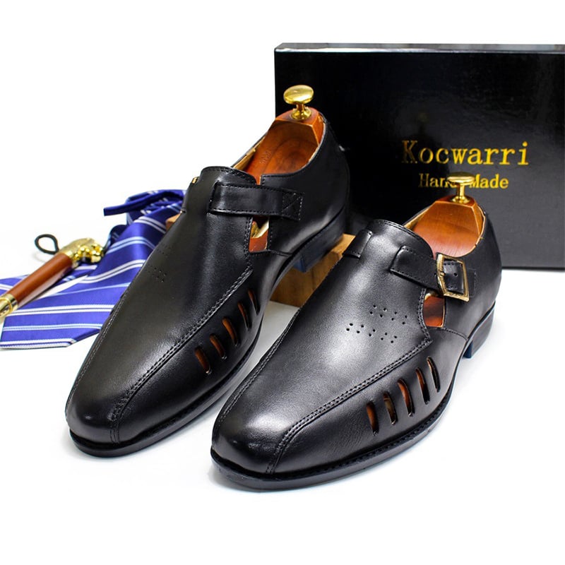 Zapatos Summer Personality Hollow Large Size casual cuero para hombre