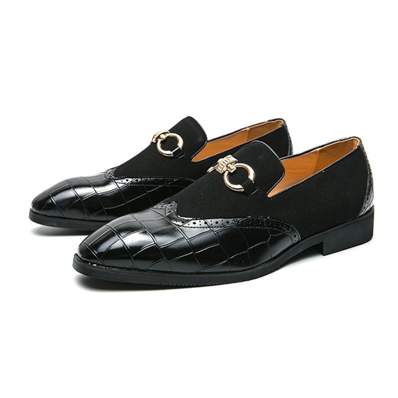 Zapatos de modaable British Style Patchpara trabajo casual para hombre