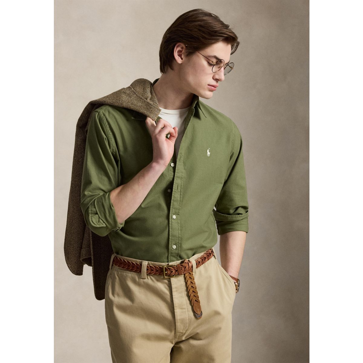Garment-Dyed Oxford Shirt - 1