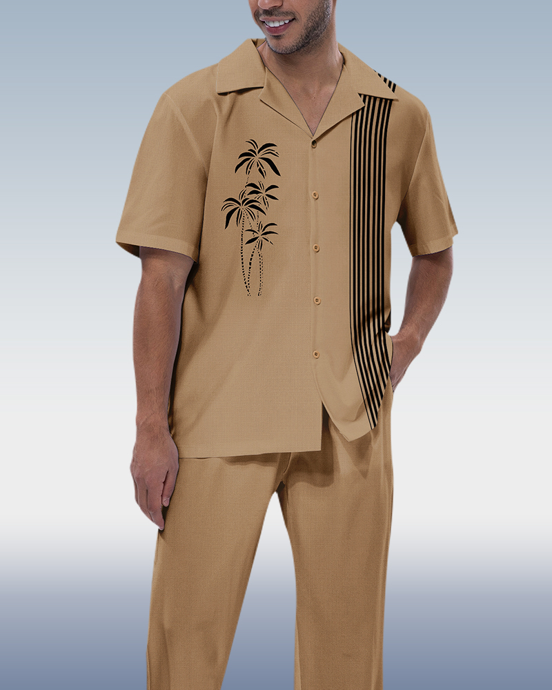 Rianmond Coco estampado de manga corta Walking Suit 230 para hombre
