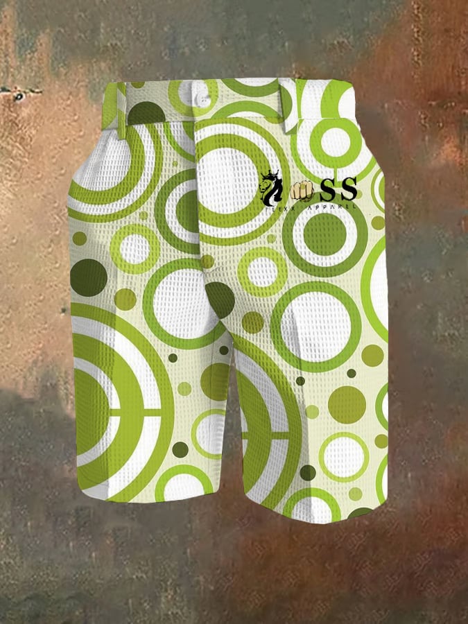 Pantalón casual estampado Waffle para hombre
