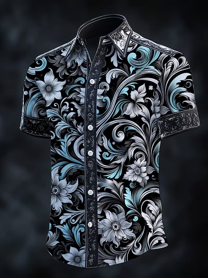 Camisa vintage Gothic Dark para hombre