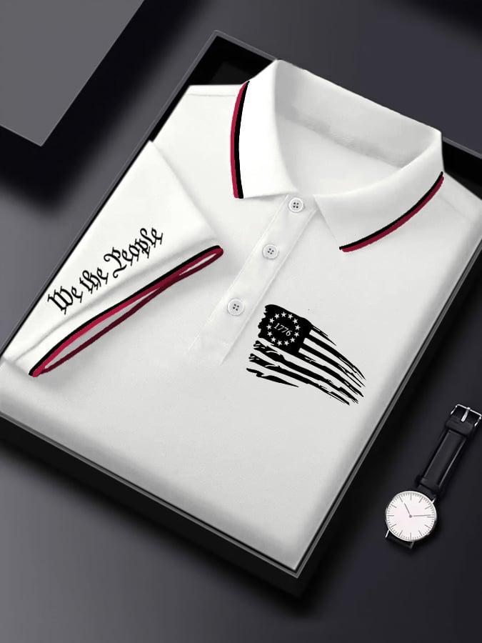 Camisa polo 1776 estampado para hombre