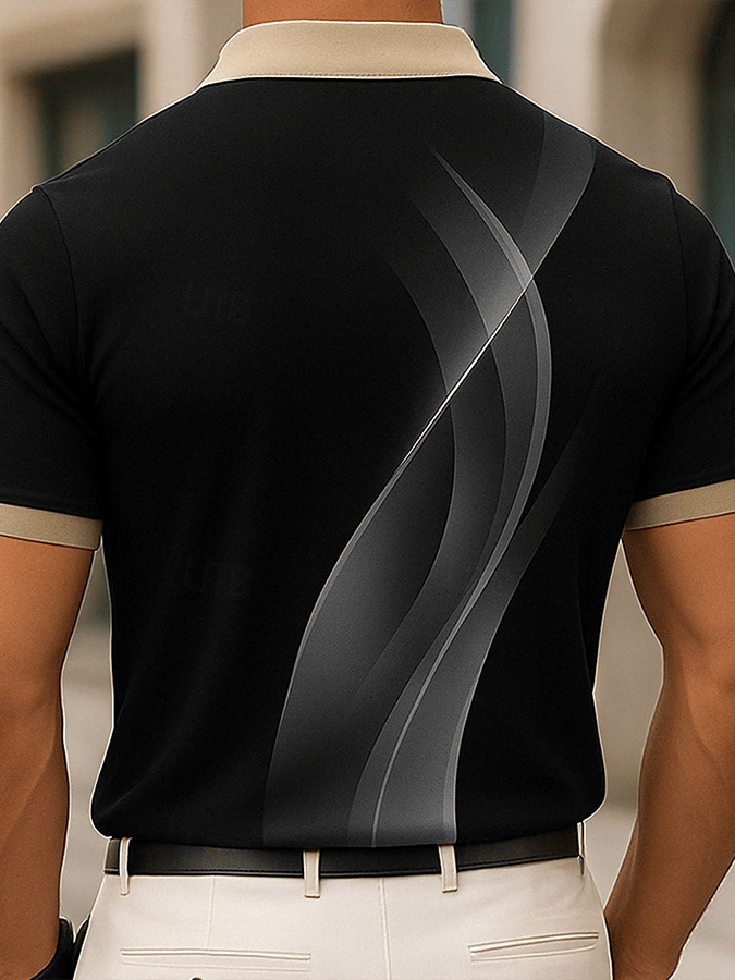 Camisa polo Faith estampado casual para hombre