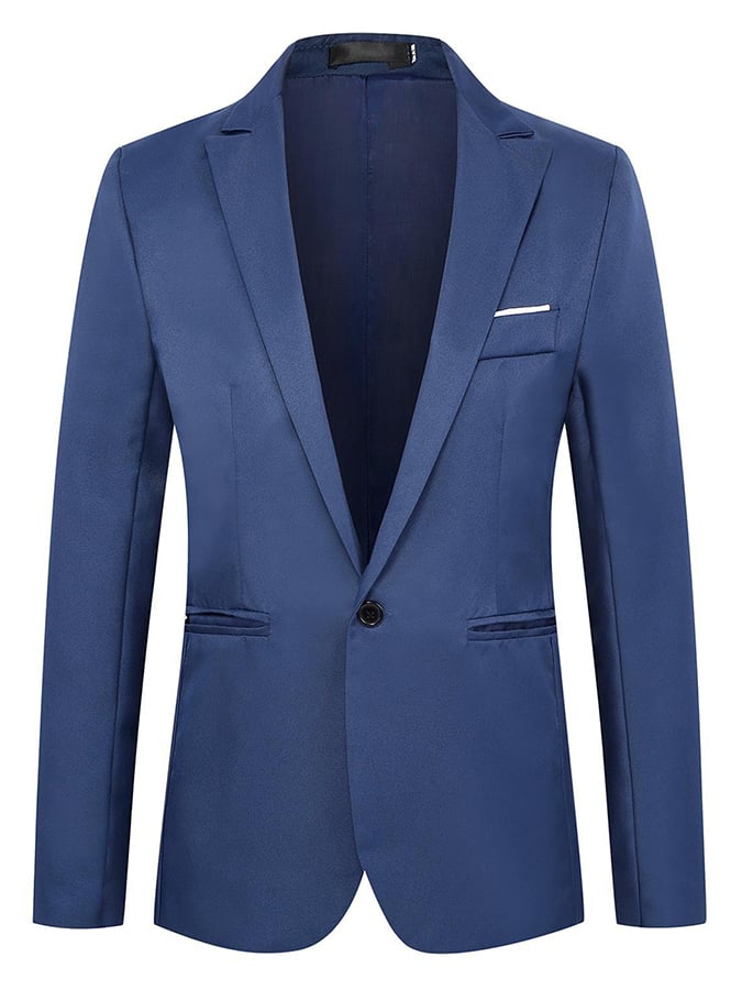 Saco formal Single-Button de corte entallado para hombre